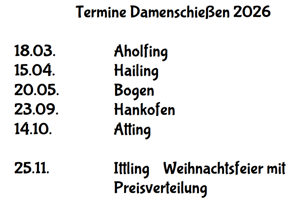 2026 Gaudamenschiessen Termine