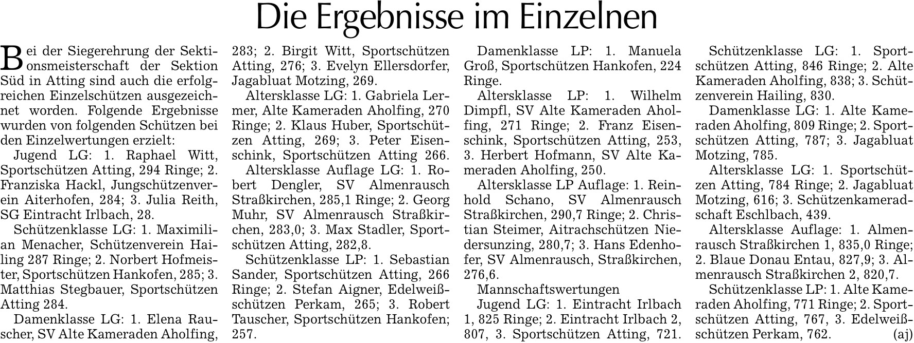 2024 06 12 Bogener Zeitung Die Ergebnisse im Einzelnen